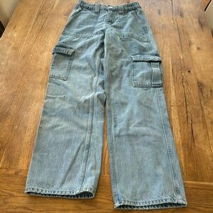 BDG Women's Blue Cargo Jeans